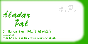 aladar pal business card